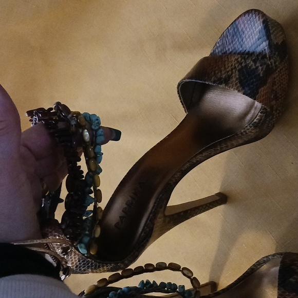 Womans  snake print platform heels size 7 - Picture 2 of 15